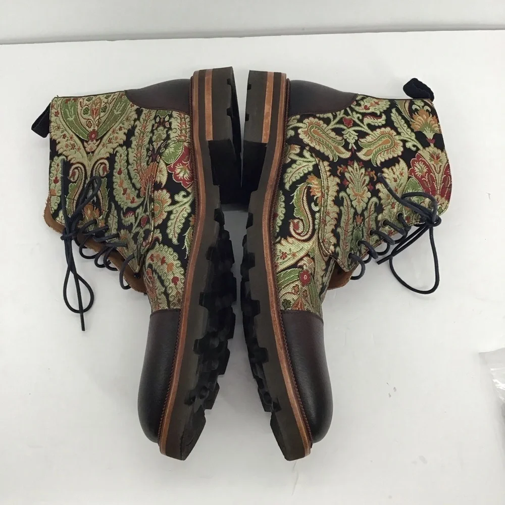 TAFT Men’s NWOT Jack Boot Kashmir Pattern Made in Spain Size EU 44.5 - US 11.5